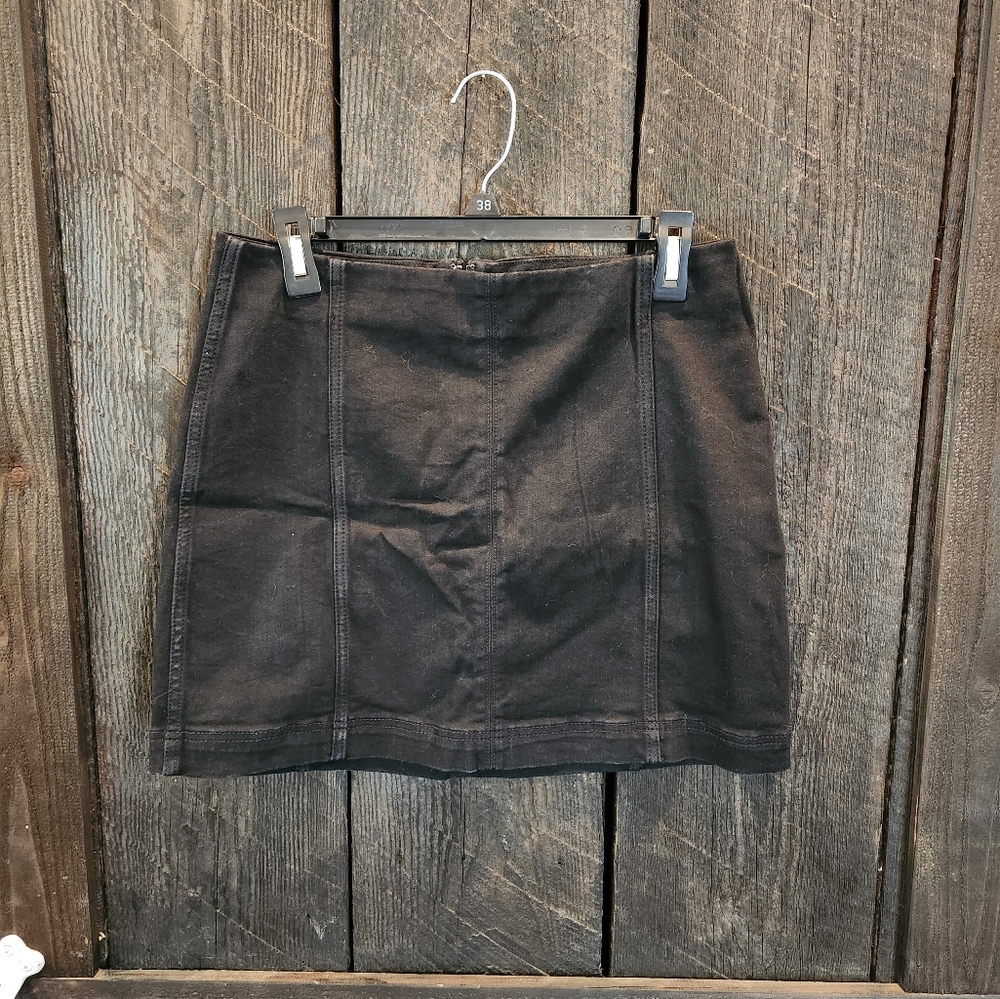 Wild Fable black Jean mini skirt